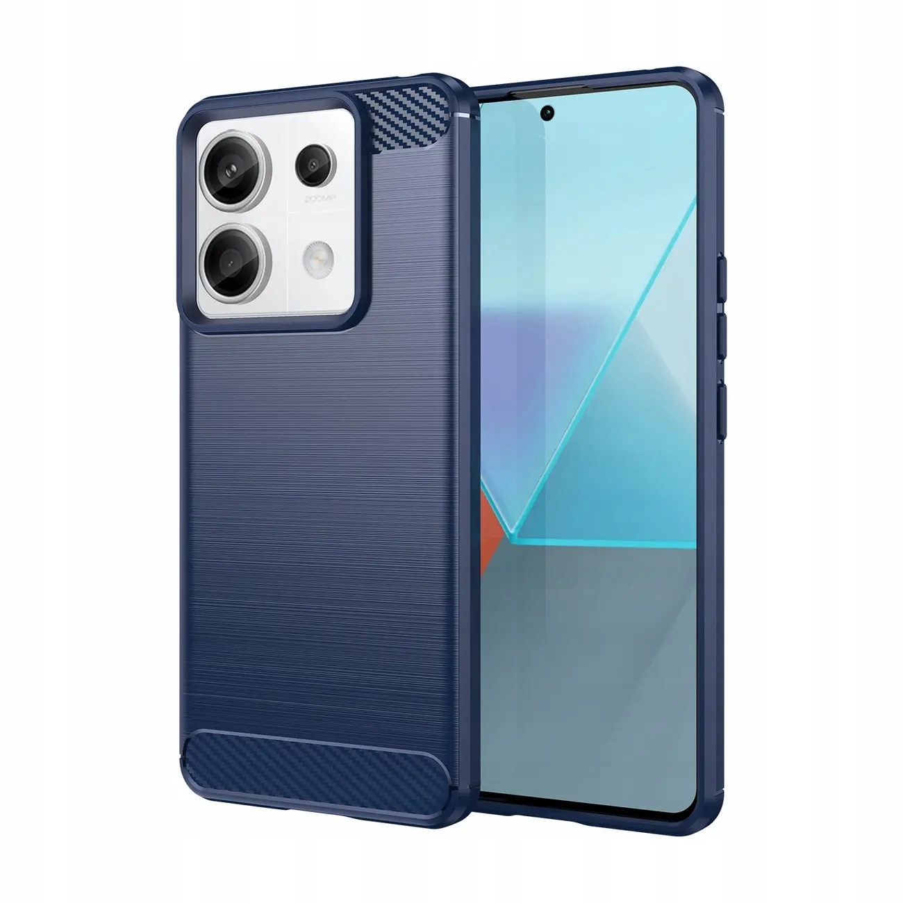 Etui Carbon Case do Xiaomi Redmi Note 13 Pro niebieskie Hurtel