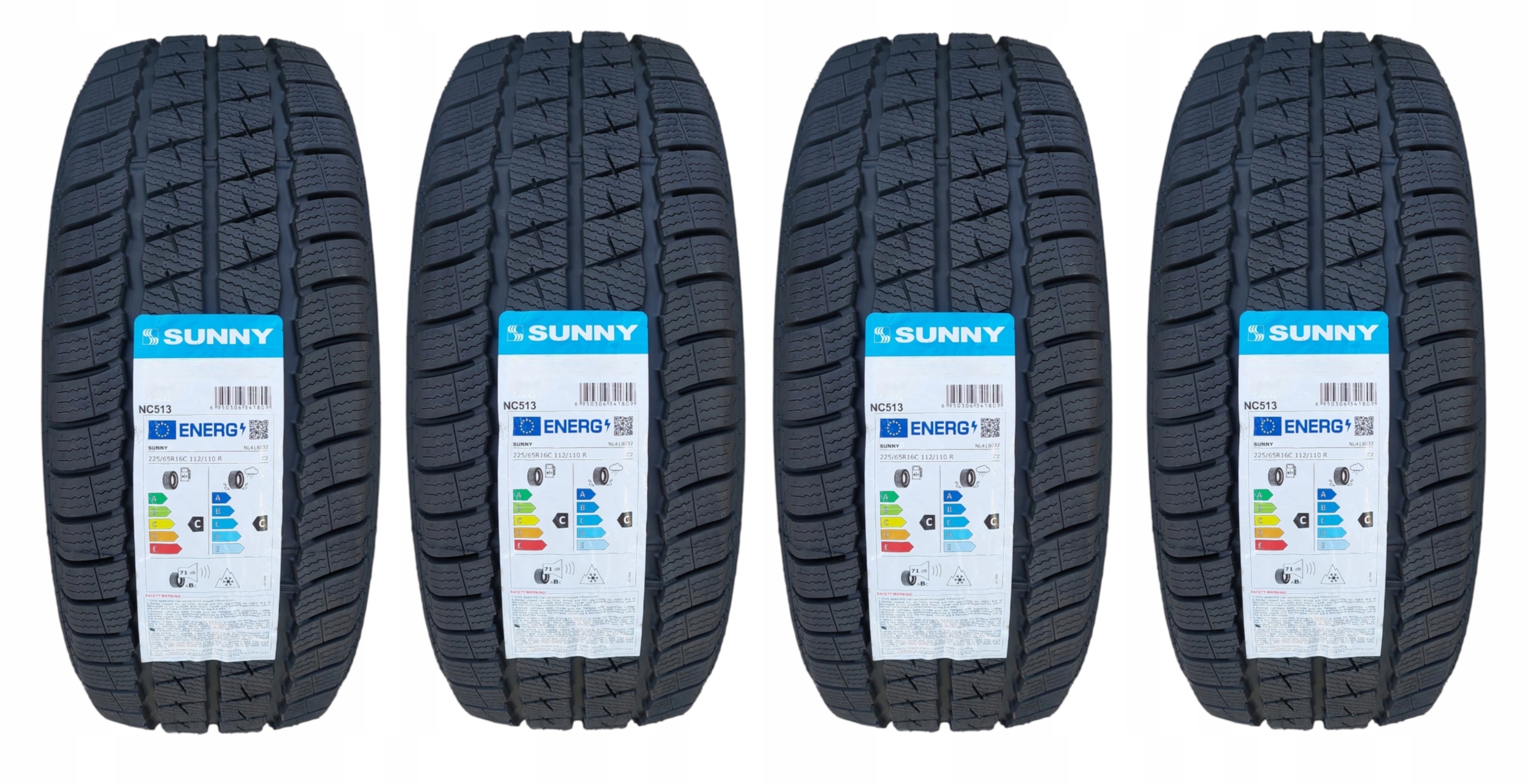 4 новые всесезонные шины 225 / 65r16c Iveco Daily