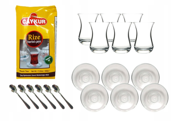 

Zestaw do herbaty: Caykur Rize+dodatkowe akcesoria