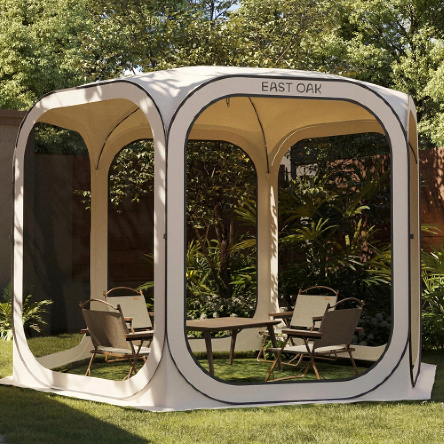 Namiot Pop Up 3x3m 4-6 Osoby Camping Ogród Taras Wodoodporny Uv 50+