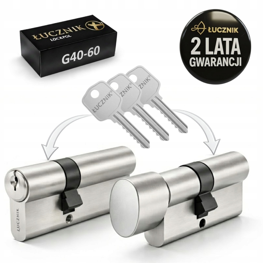 Wkładki Na Jeden Klucz 4060 System Jednego Klucza 40x60 Drzwiowe Do Zamków