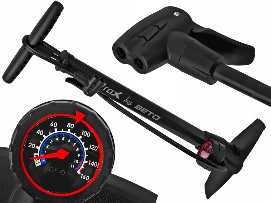 SERWISOWA POMPKA ROWEROWA Z MANOMETREM UNIWERSALNA