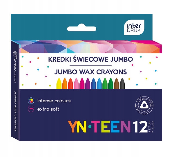 

Kredki świecowe trójkątne Jumbo Interdruk