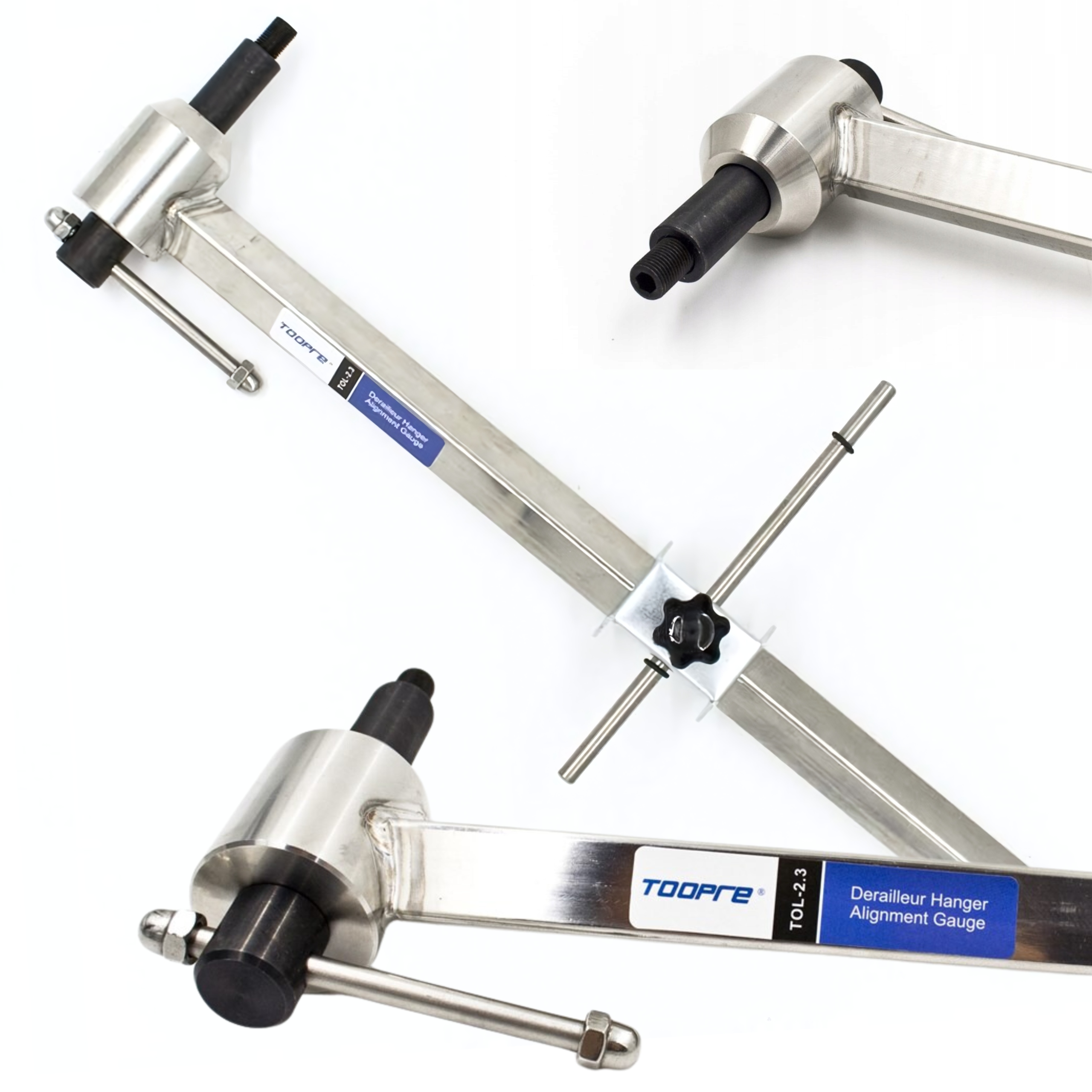 Nástroj pro rovnání, měření a centrování patky přehazovačky, 41 cm