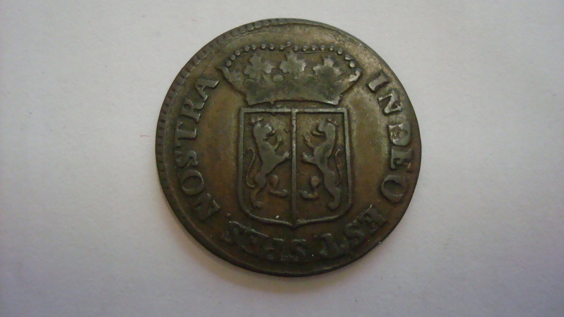 Moneta Holandia 1 duit 1761