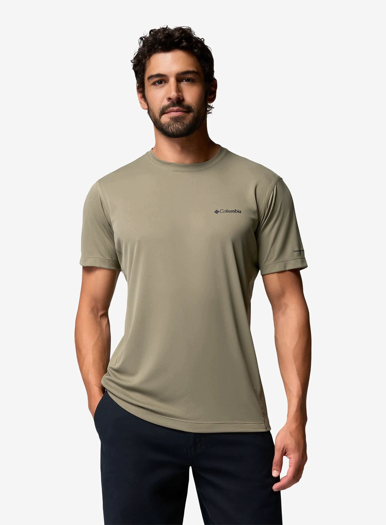 Koszulka szybkoschnąca Columbia Zero Rules Light S/s Crew stone green L