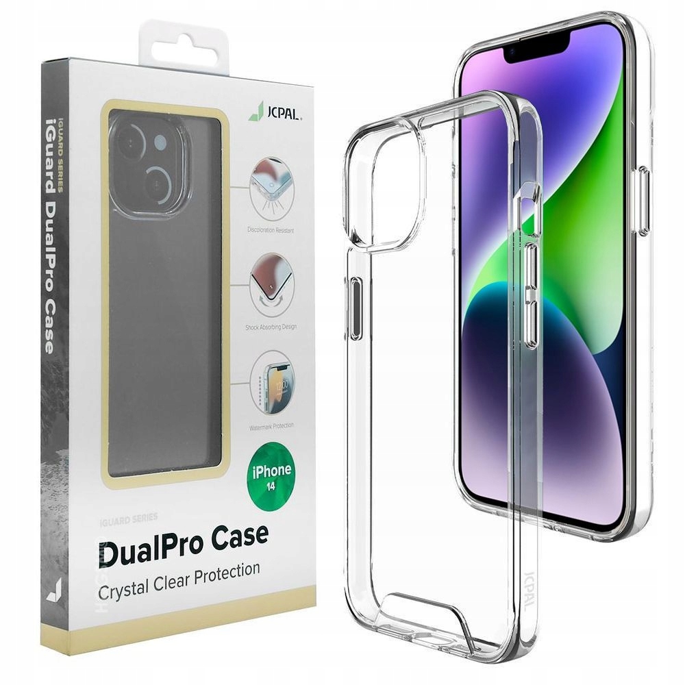 

Etui do Apple iPhone 14, Jcpal DualPro Case Clear