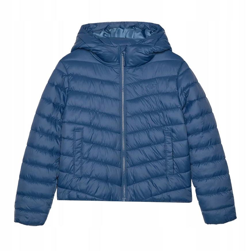 4f Kurtka Puchowa Chłopięca 4FJWAW24TDJAM460-32s Denim 128 cm.
