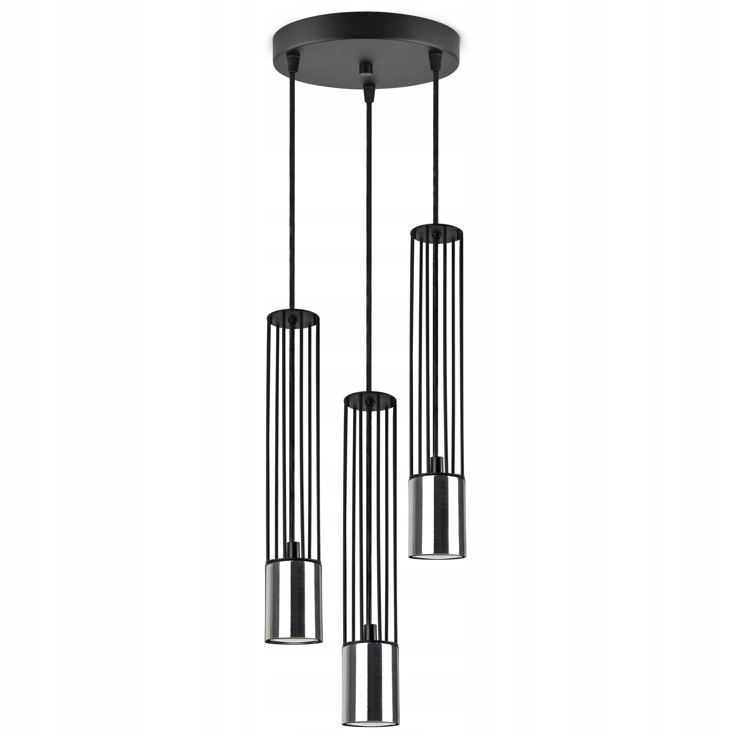 Závěsná lampa Lustr Drátěné tuby Chrom Zlatá