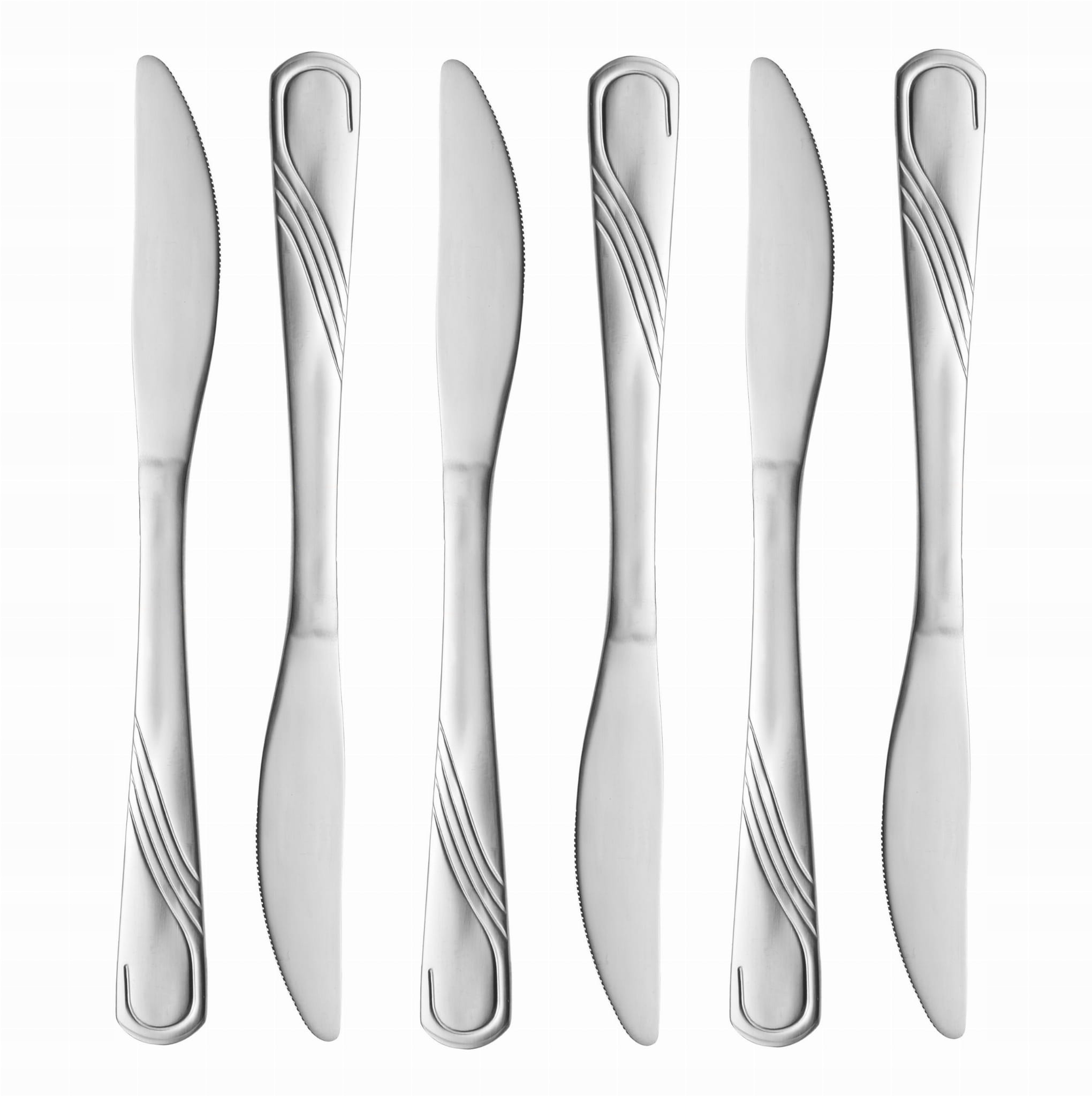 

Nóż Stołowy Noże Stołowe 21cm Sztućce (1E) 6 Szt