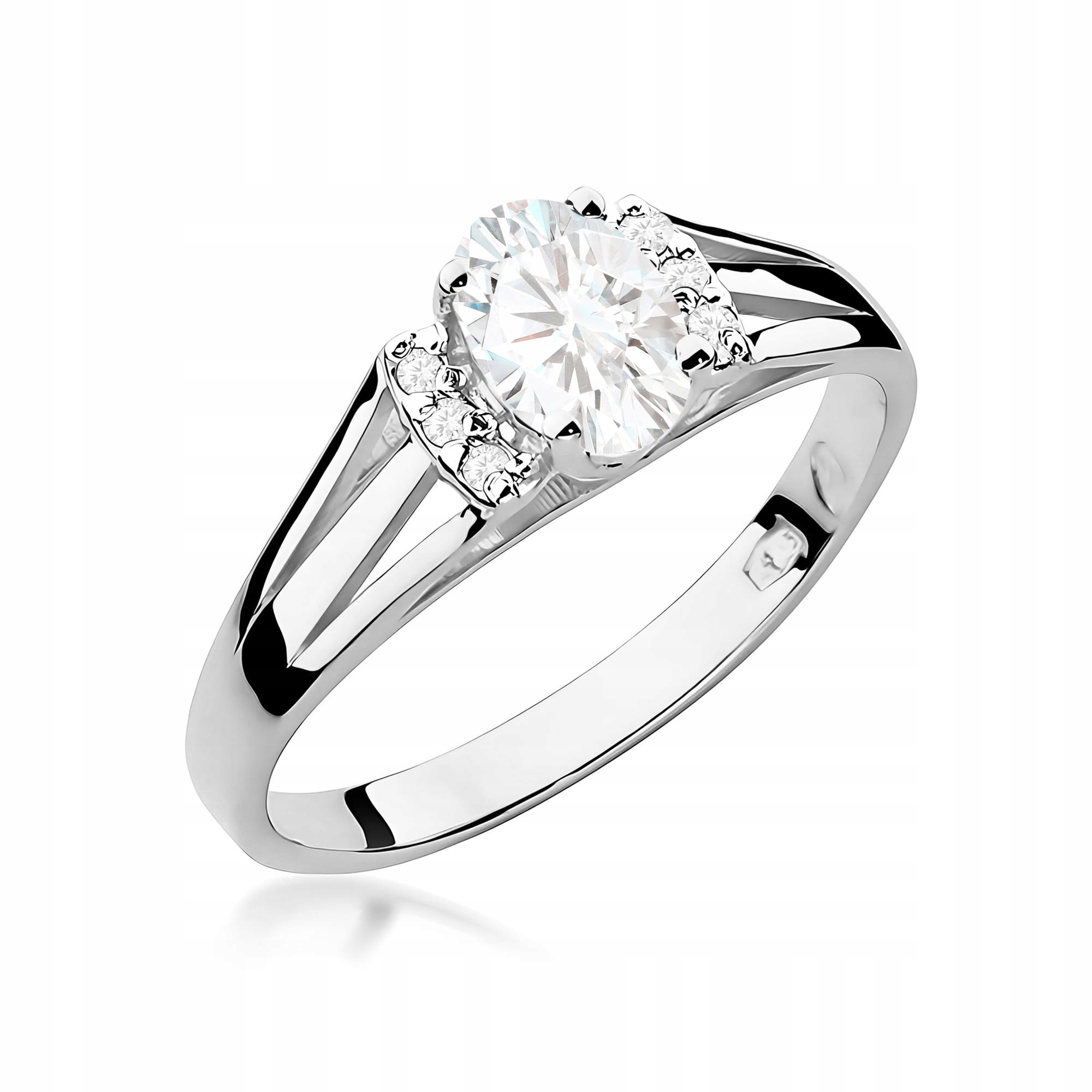 Zlatý Prstýnek 585 S Diamantem 0.45 ct Gravírování Bonus r16