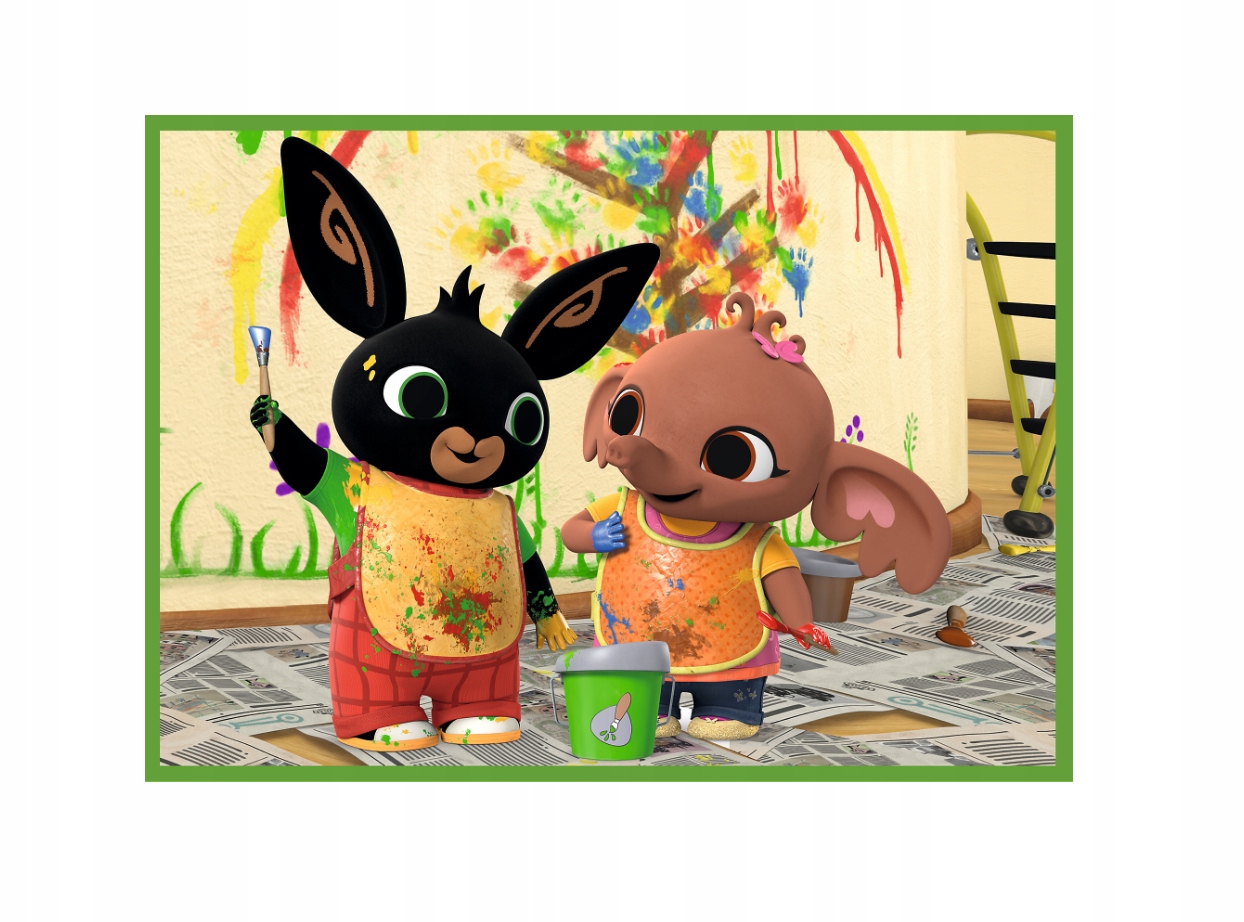 PUZZLE 4 W 1 BING WESOŁY DZIEŃ BINGA 4 układanki Marka Trefl