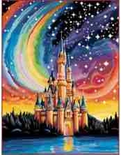 Kanva s potiskem vyšívací sada (kanva,mulina)