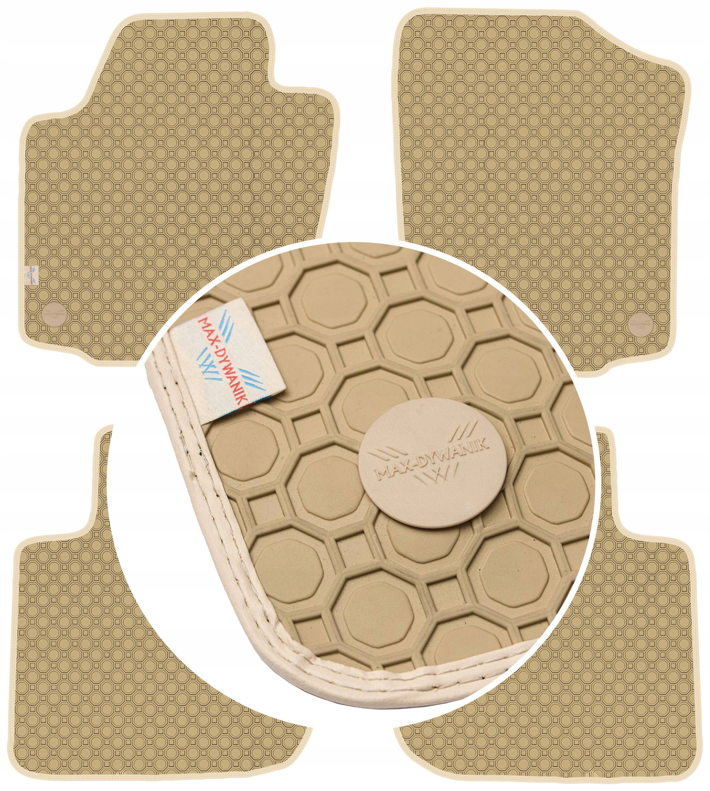 Škoda Rapid 2011-2019 Koberce Béžové