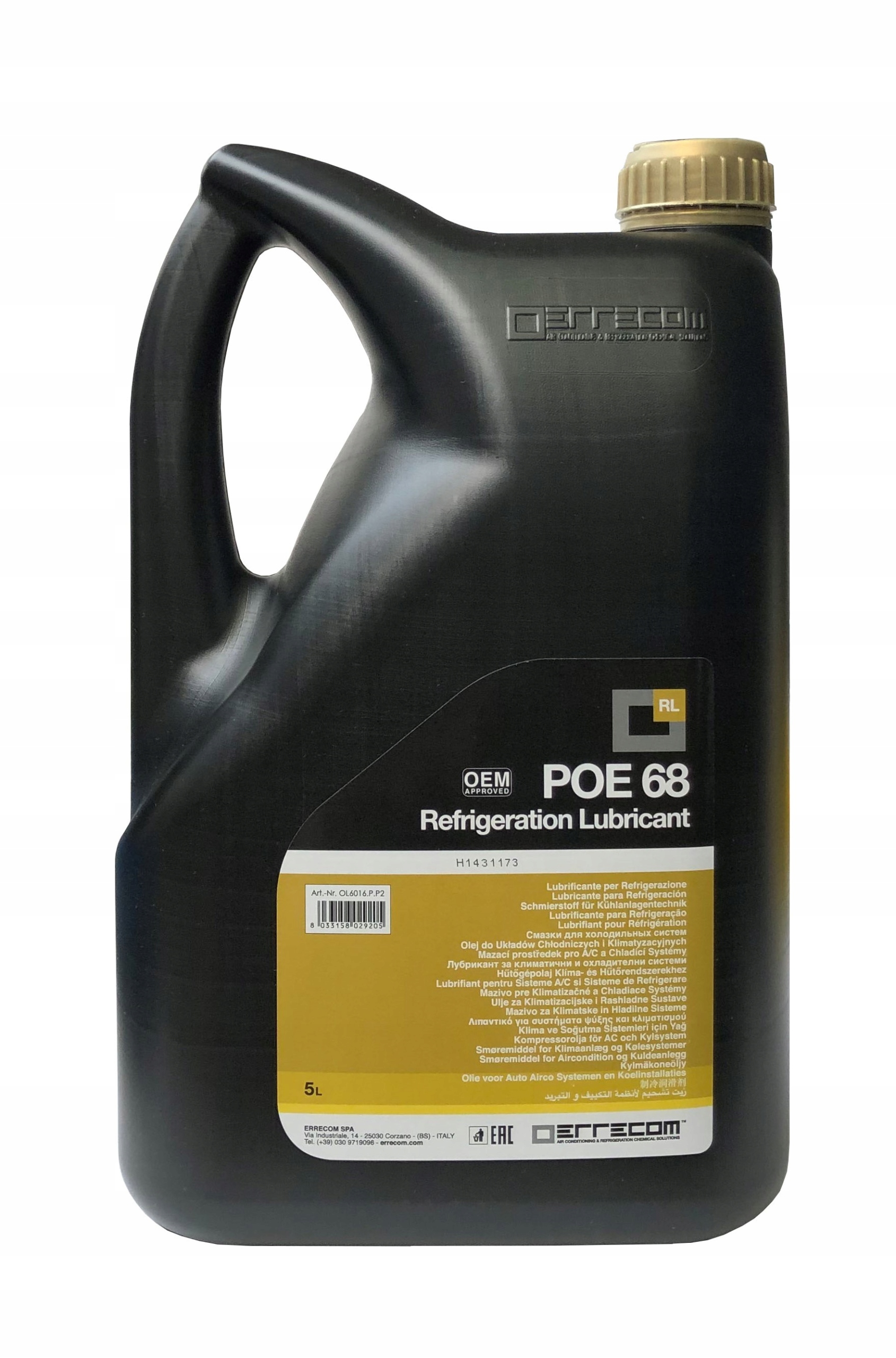 OLEJ CHLODNICZY ZIEBNICZY POE68 POLYESTER 5L