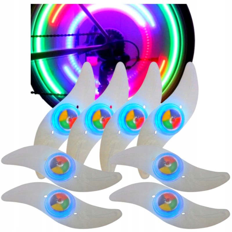 

Nakładka Led Na Szprychy Koła Lampka Rowerowa 8SZT