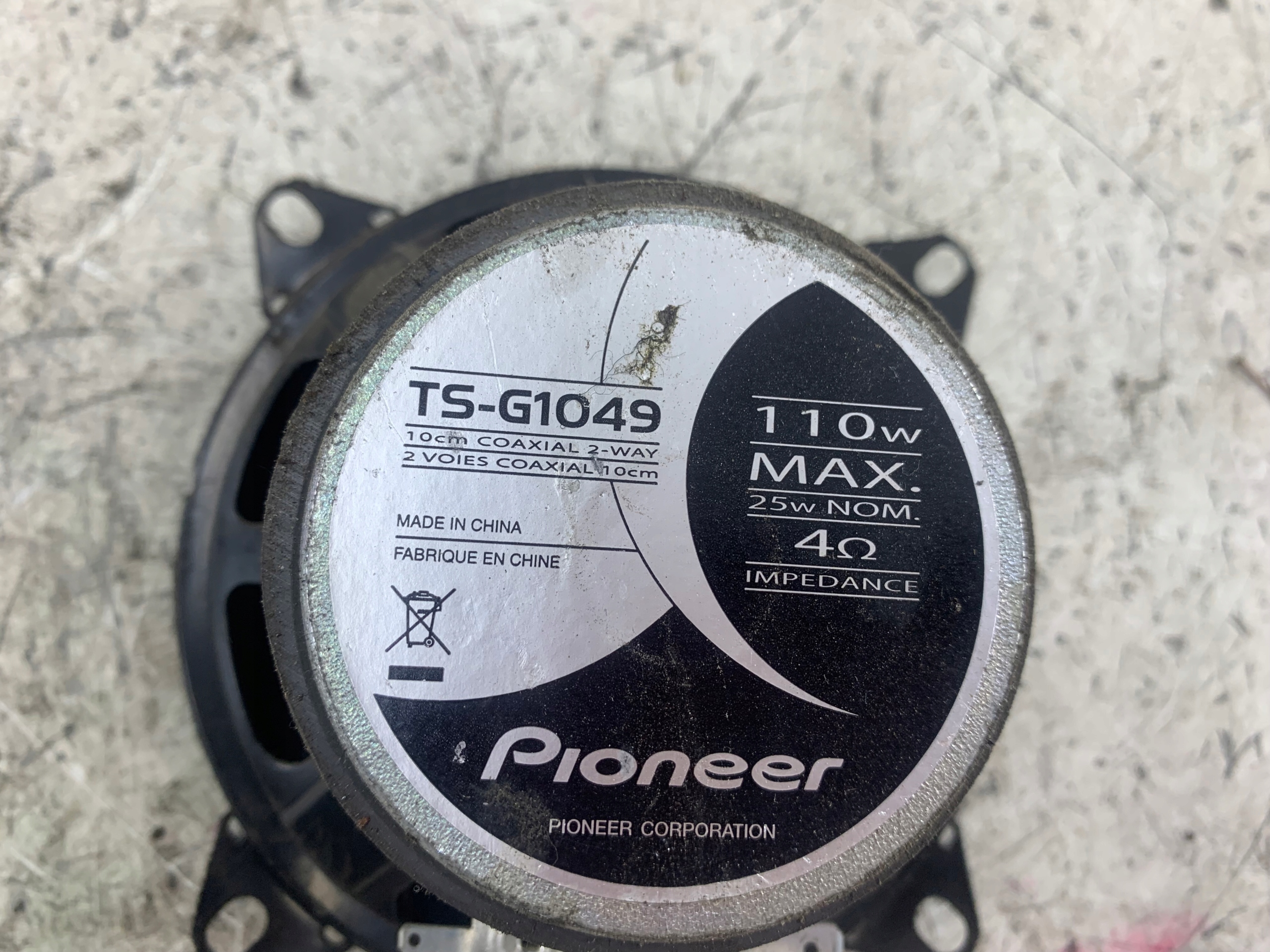 PIONEER TS-G1049 reprák dveře 100MM