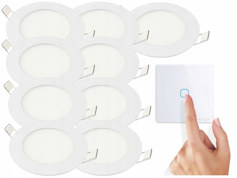 Moderní sada panelů Halogen 3W 9x spínač