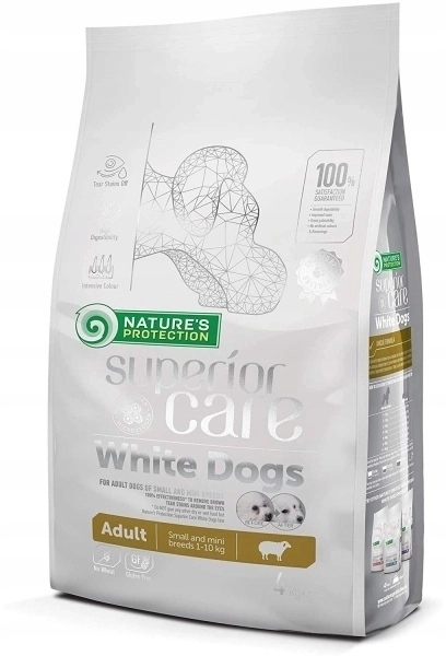 Nature's Protection White Dogs karma dla psa małe rasy jagnięcina 4 kg
