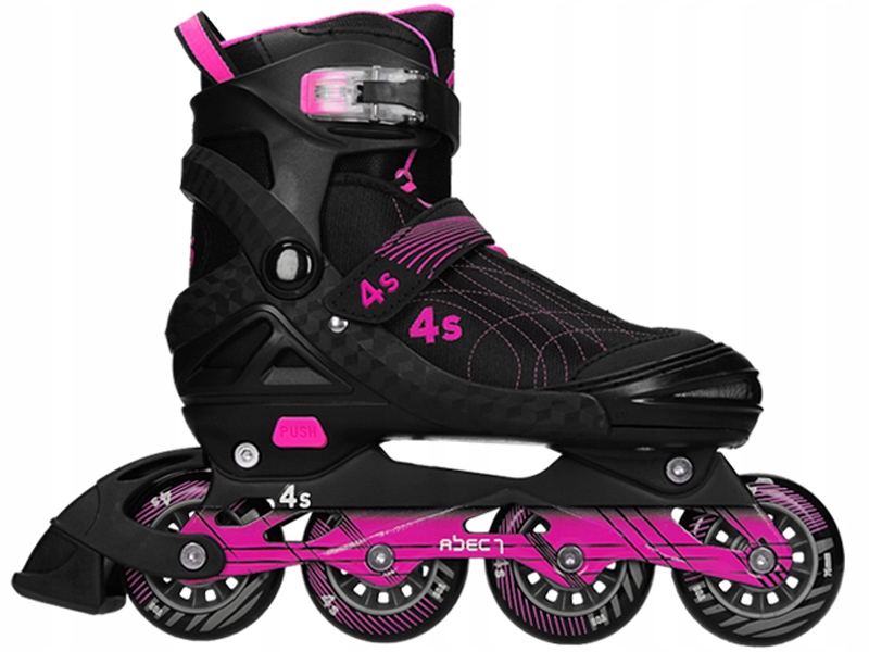 

Rolki łyżworolki Regulowane 4s abec7 Carbon- 38-41