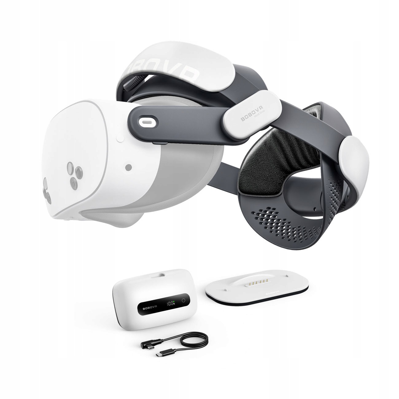 Pásek na hlavu BoboVR M3 Pro+ s baterií 6500 mAh a nabíjecí stanicí