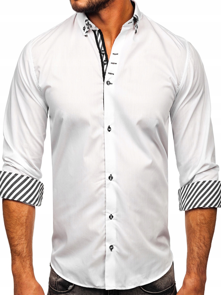 

Koszula Męska Elegancka Biała 3762 Rozmiar_xl