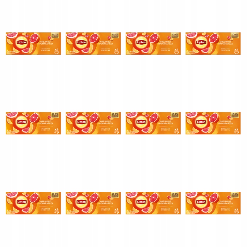 Lipton Fruit Grejpfrut i Pomarańcza 20TB X12