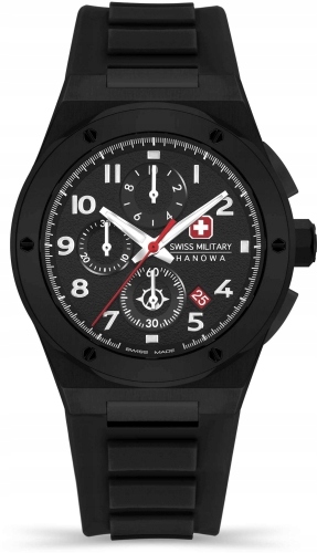 Zegarek męski Swiss Military SMWGO2102030 czarny sportowy do pływania