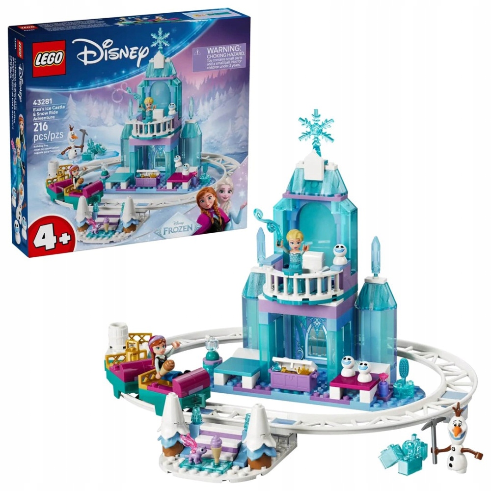 Lego Disney 43281 Ledový hrad Elzy a sněhová jízda