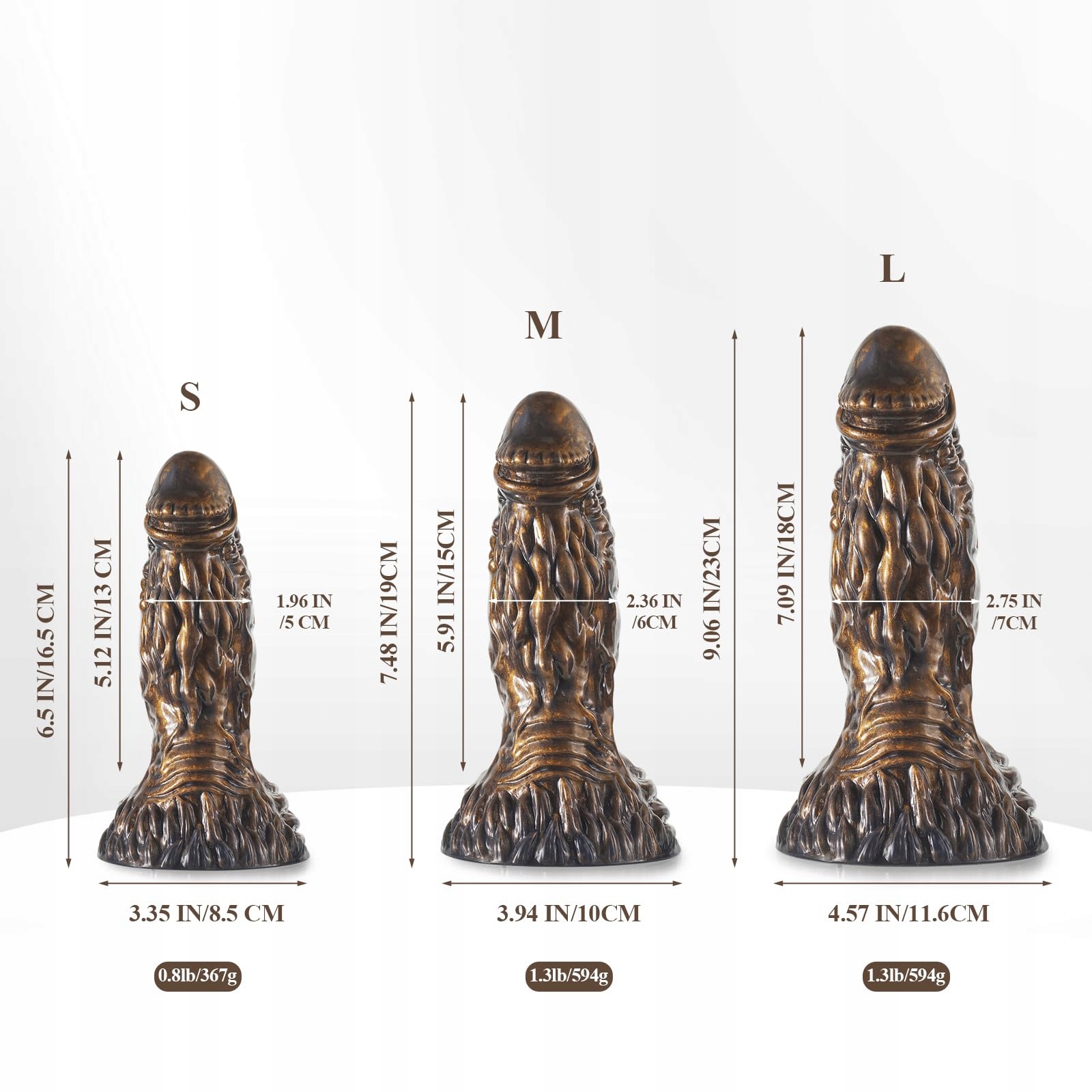 MONSTER Realistyczny Dildo 16.5cm Silikonowy Plug Analny dla Początkujących — miniatura 7
