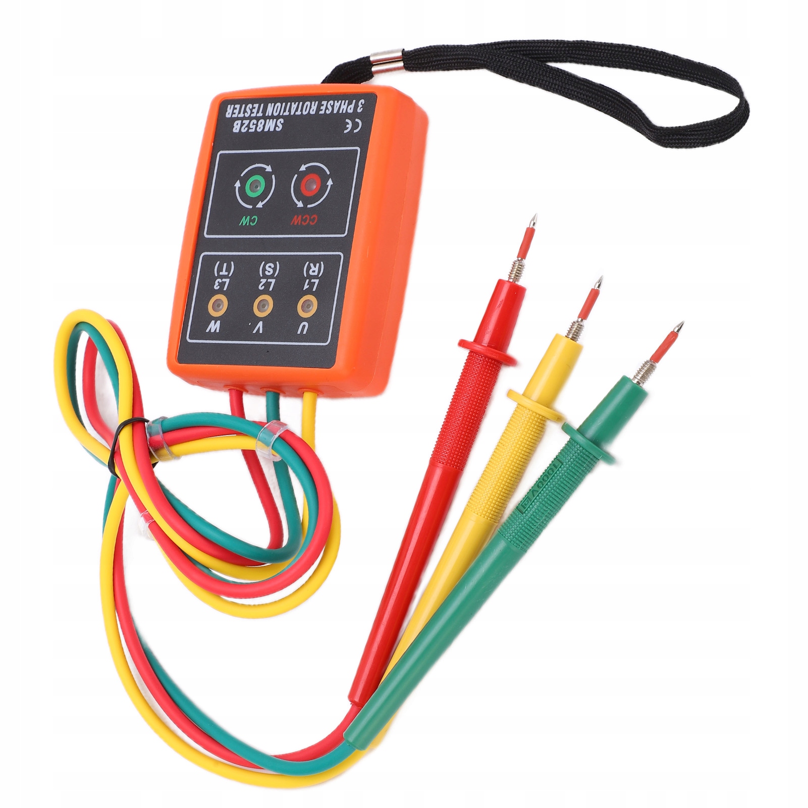 SM852B Miernik sekwencji faz Ac Tester rotacji kolejności faz 3 8B