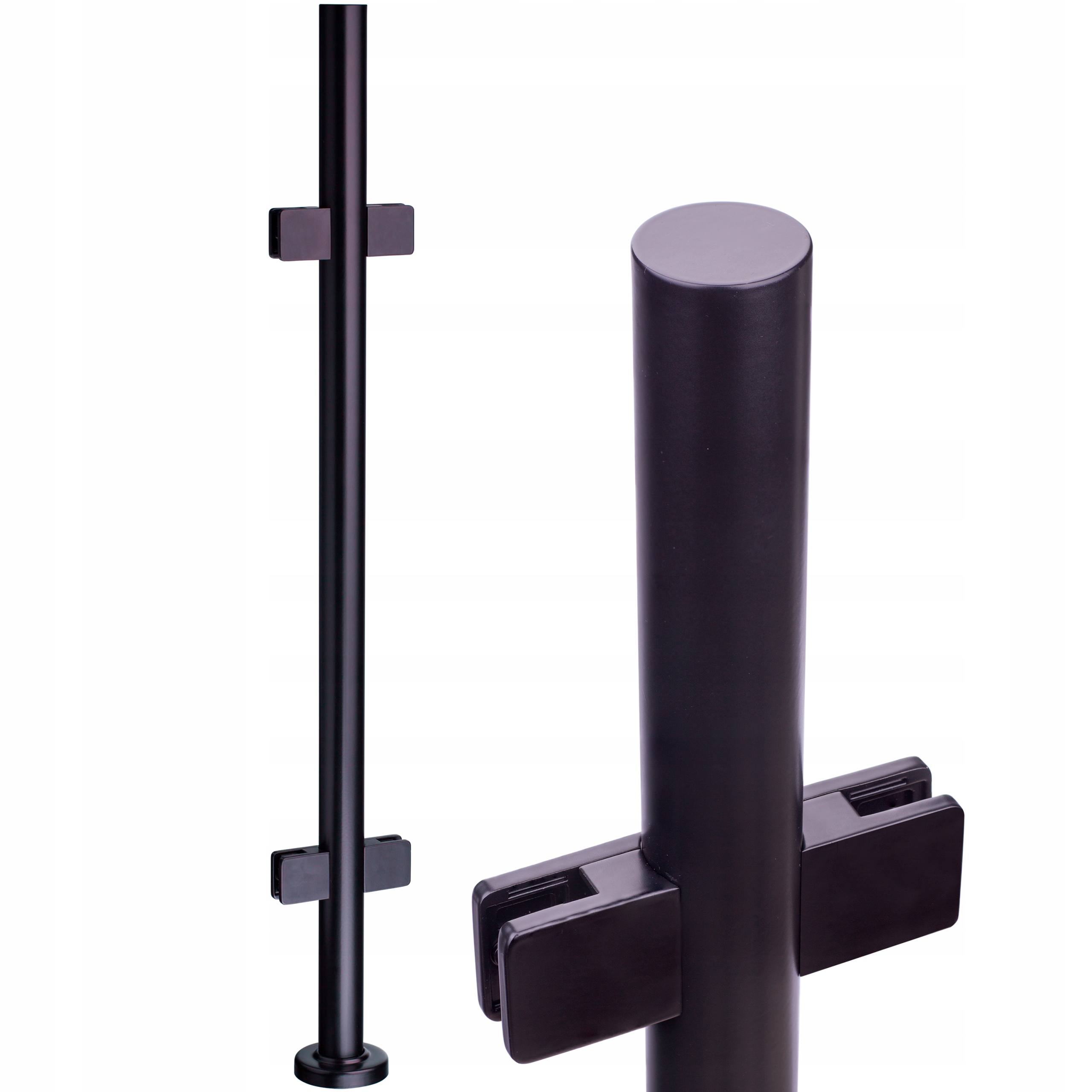 

Słupek Balustrady fi 42,4 Dla Szkła Czarny 9005