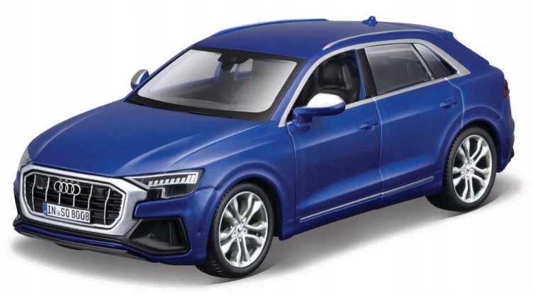 

Model Auto Bburago 1:32 Audi SQ8 2020 Niebieski
