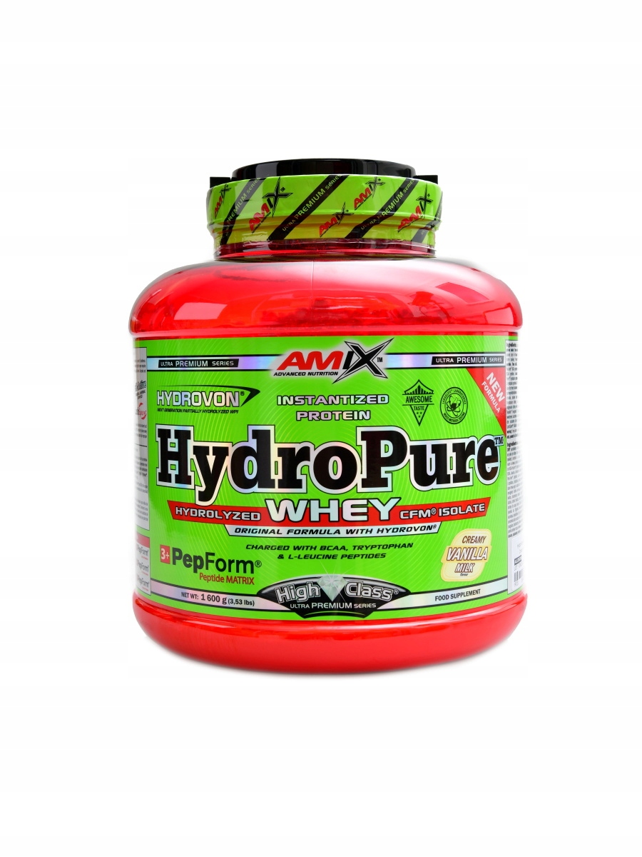 HydroPure hydrolyzed whey protein Cfm 1600 g vanilka