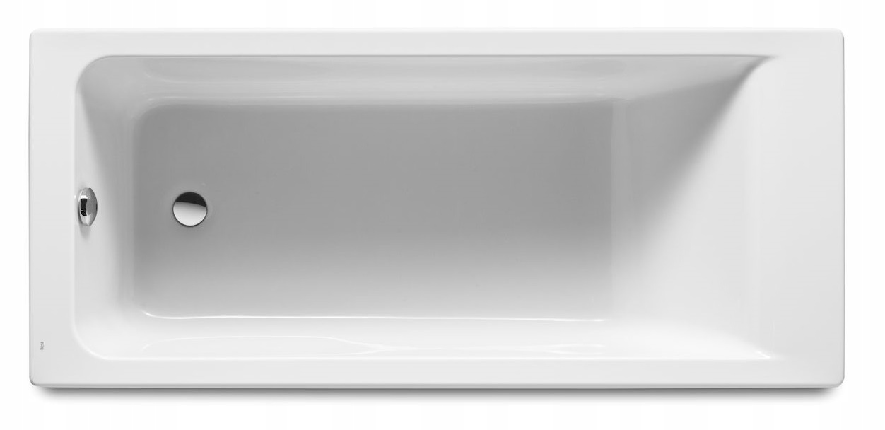 Prostokątna wanna akrylowa Roca Easy odpływ z boku 170x70cm Roca A248624000