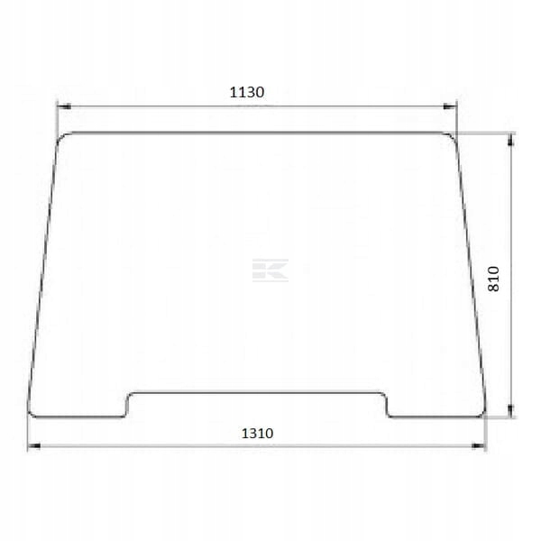 Horní přední sklo 87304257 Kramp