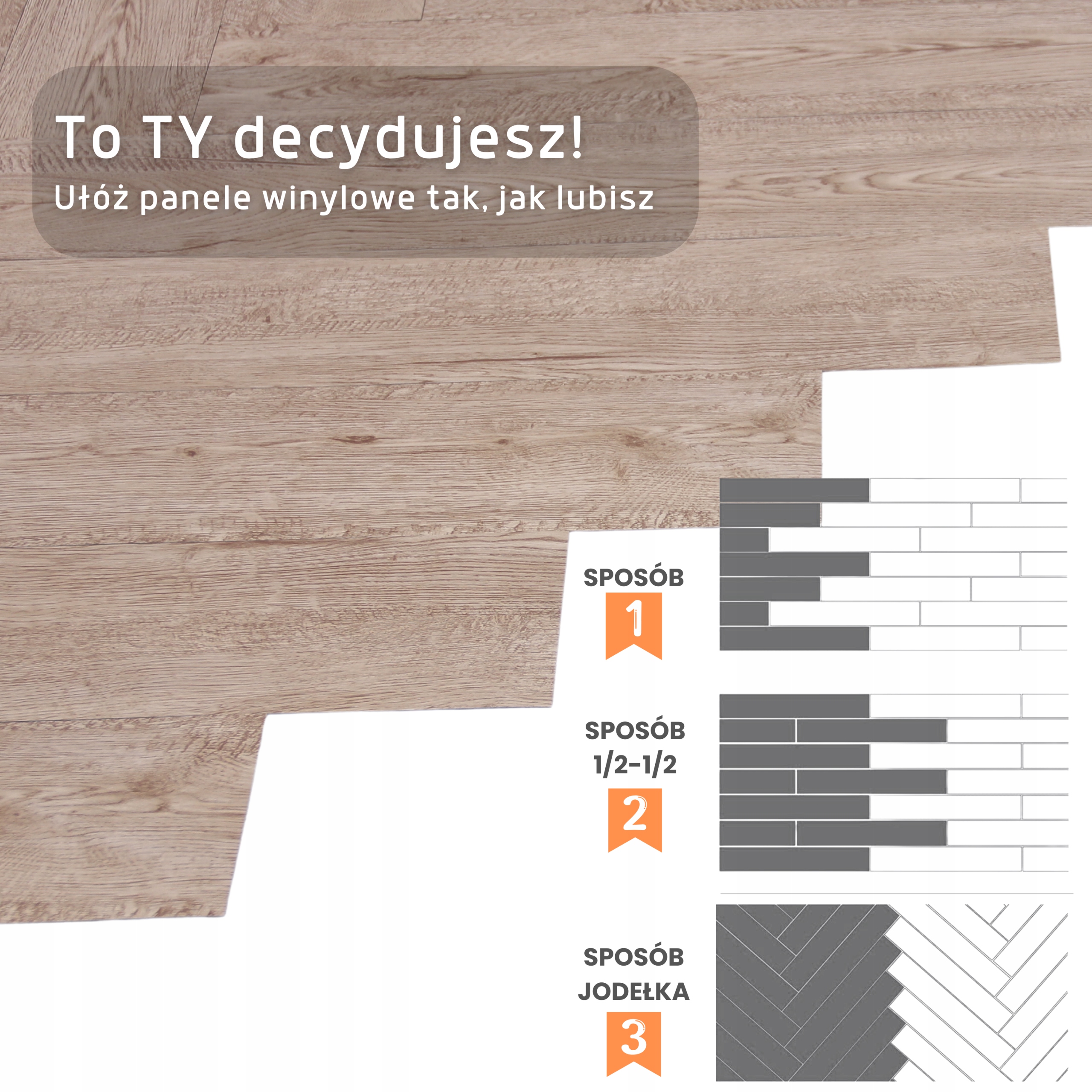 Samoprzylepne Panele Winylowe 5 m² Bielony Dąb Sonoma BoHome Deski Parkiet Długość 91.44 cm