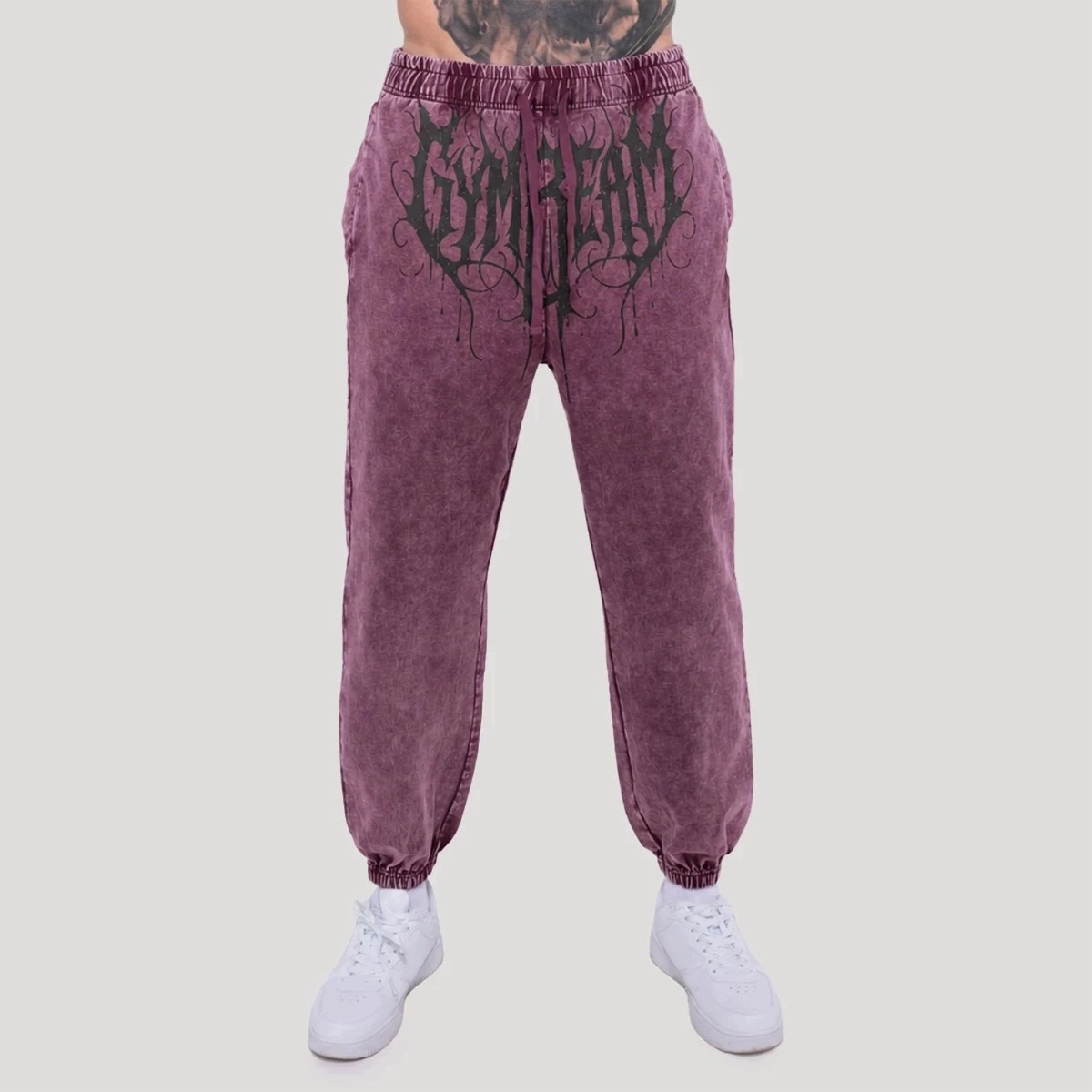 GymBeam Spodnie dresowe Abyss Raisin L