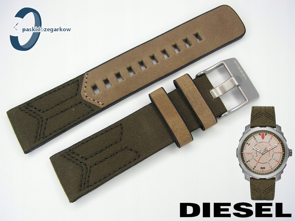 Pásek Diesel DZ1735 kožený a látkový 22 mm originální
