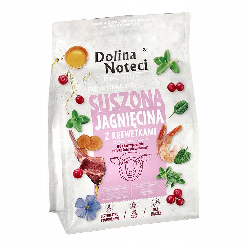 Levně Dolina Noteci Premium Krmivo pro psy Jehněčí kreveta 3 kg