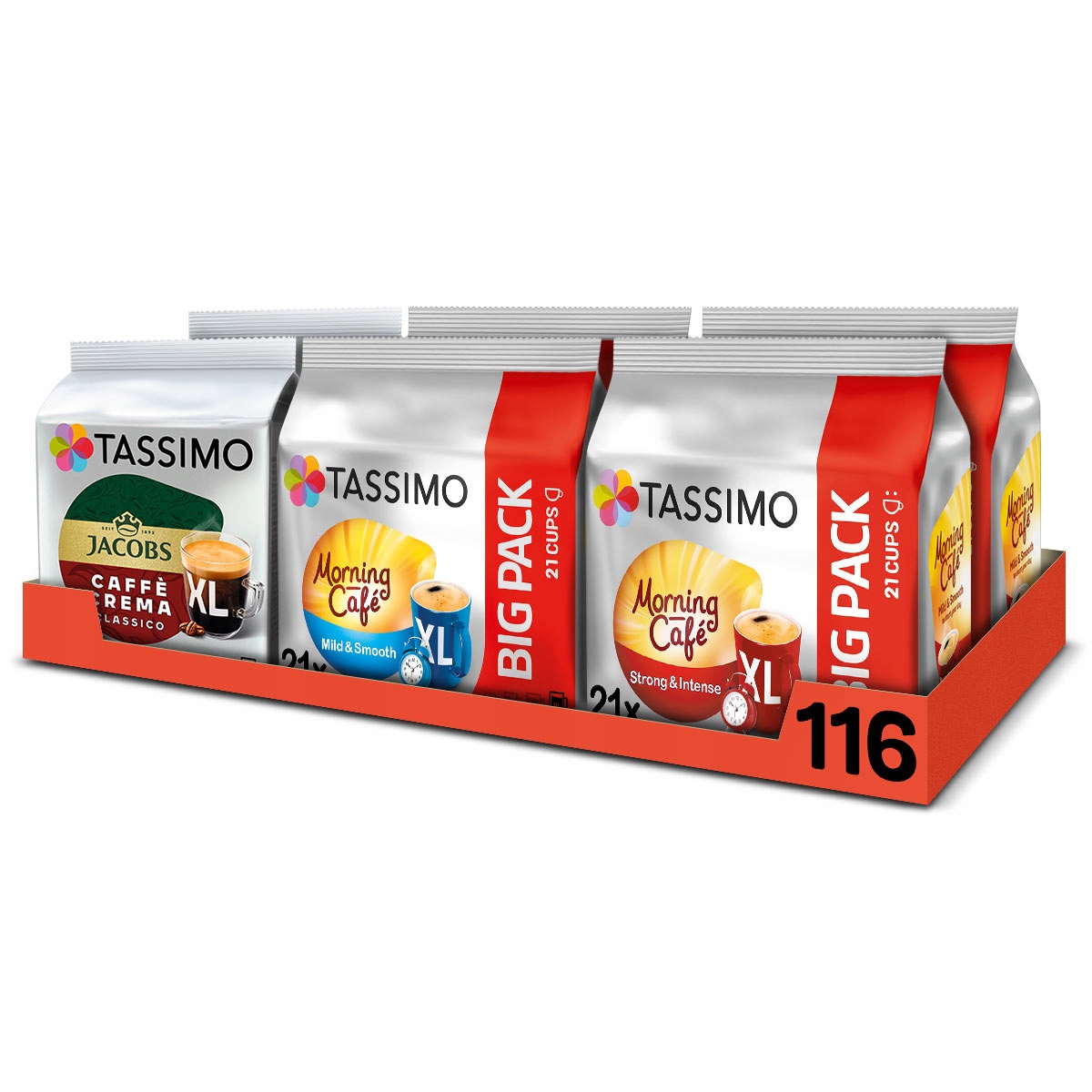 Kapsułki Tassimo kawy czarne, 5+1 opakowanie Gratis!