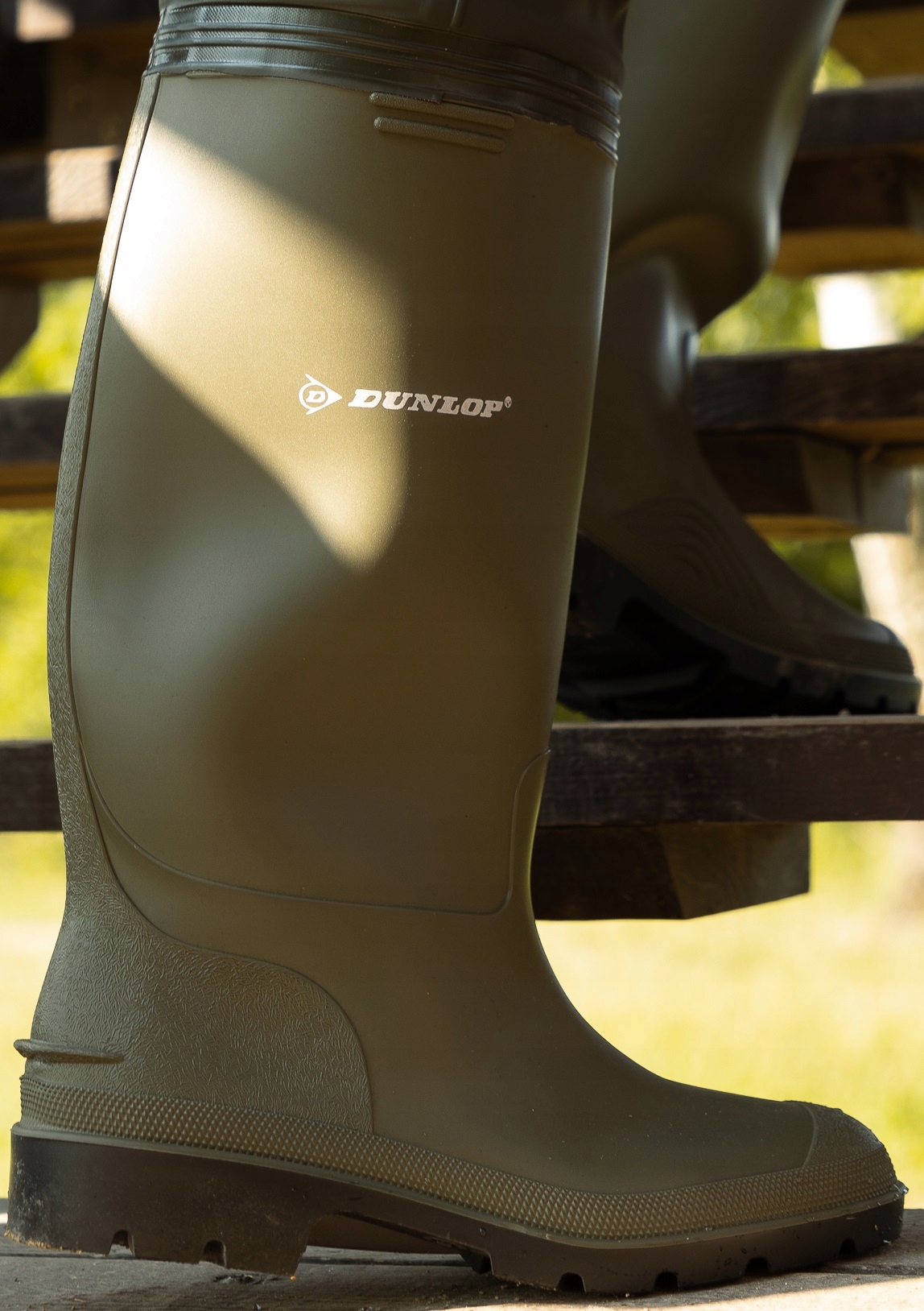 DUNLOP Spodniobuty Na Ryby Wysokie Spodnie Szelki Wędkarskie Zielone Rozmiar 39