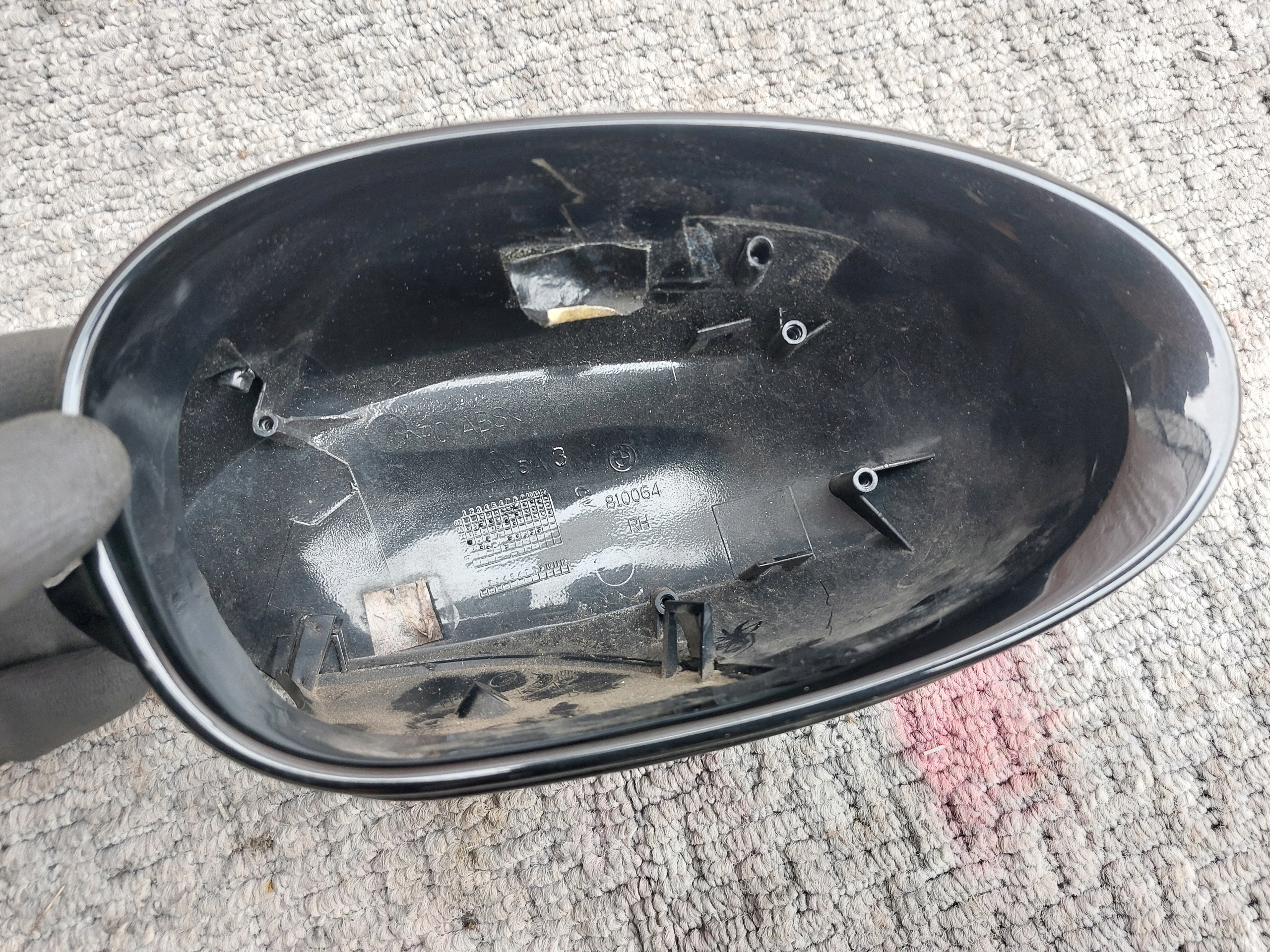 cover mirrors right BMW Z4 E85 black