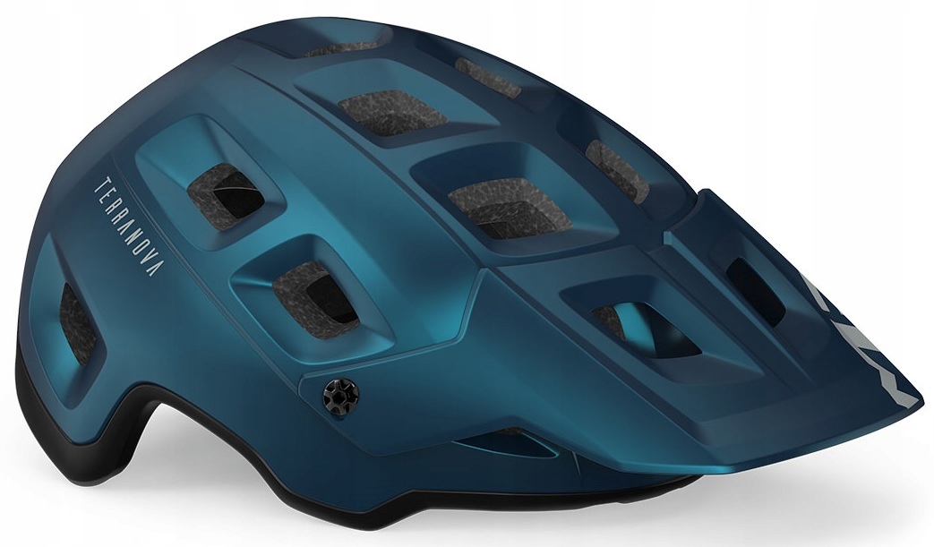 Cyklistická přilba Met Terranova Mips Teal Blue Black Metallic Matt M (56-58)