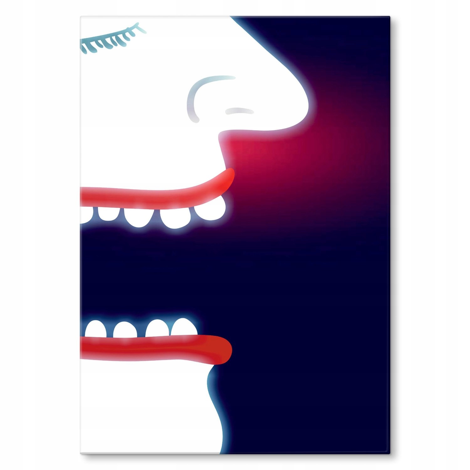 Kovový plakát Tvář Dárek 30 x 42 cm