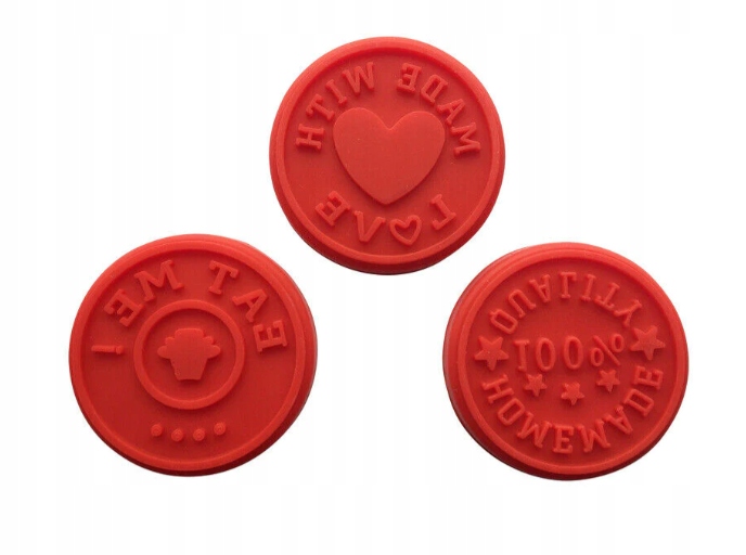 PIECZĄTKI DO CIASTEK 3 NAPISY SYLIKONOWE 5,5 CM Rodzaj akcesoriów dekorator