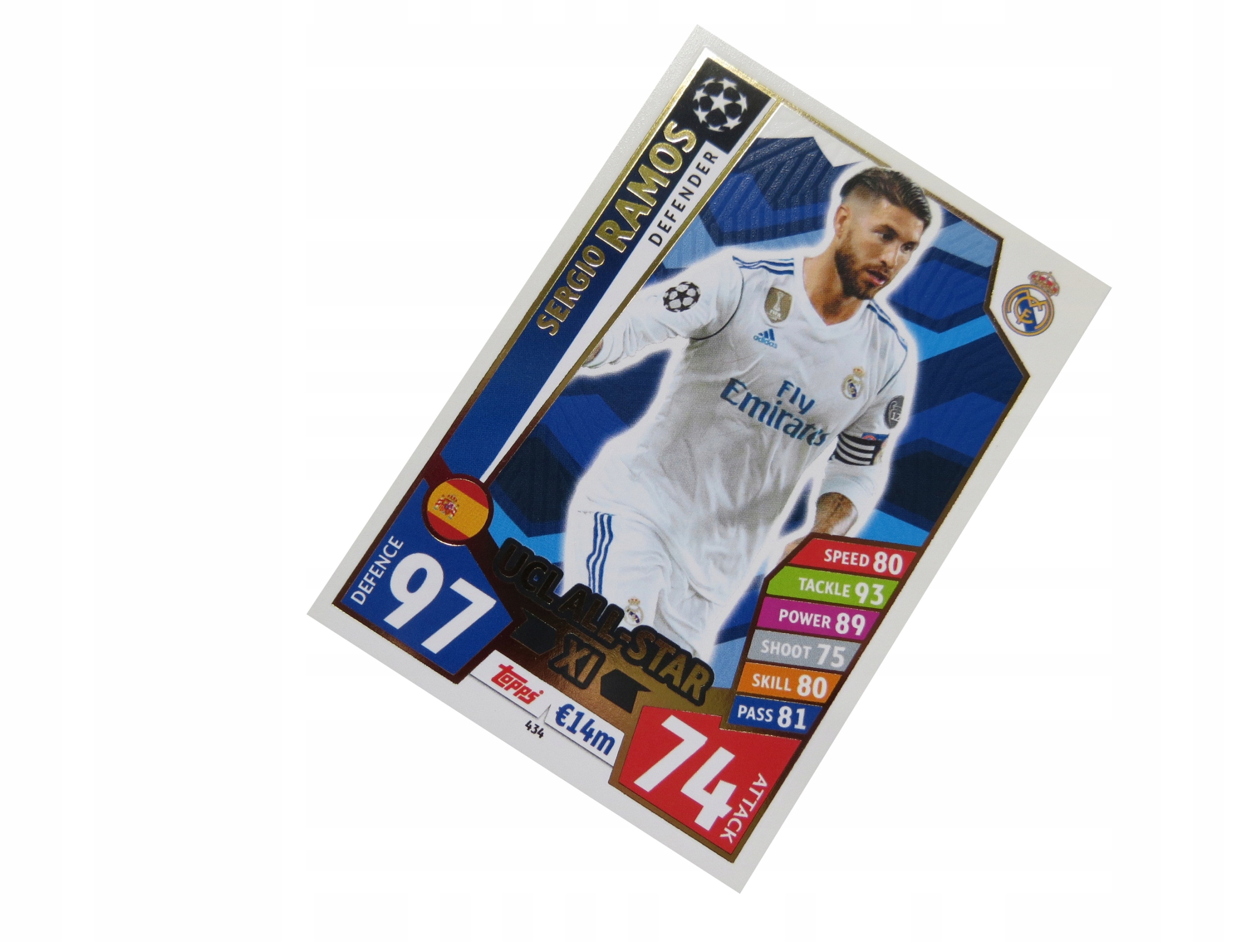 Topps Champions League Match Attax 2017/18 Ucl All-star 434 Ramos Real