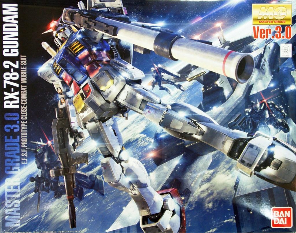 Gundam Model stavebnice Master Grade RX-78-2 Gundam verze 3.0 18 cm