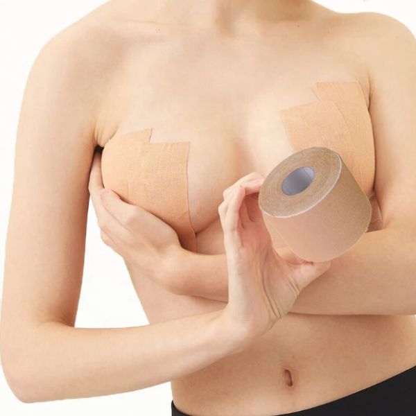 TAŚMA UNOSZĄCA BIUST MODELUJĄCA PODTRZYMUJĄCA GOŁE PLECY 2 SZTUKI Wyrób medyczny nie