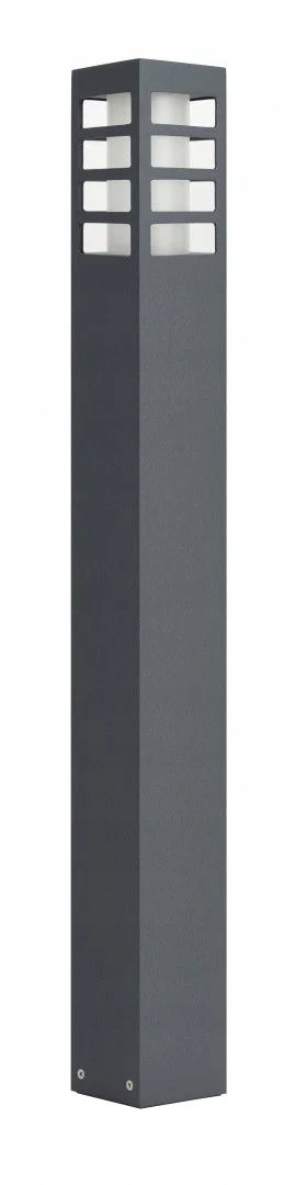 Venkovní zahradní sloupková lampa, tmavě šedá, 75 cm, IP54 Su-ma